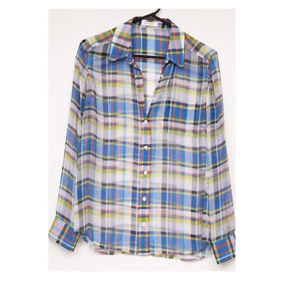 Equipment plaid blouse, size small - Picture 2 of 5